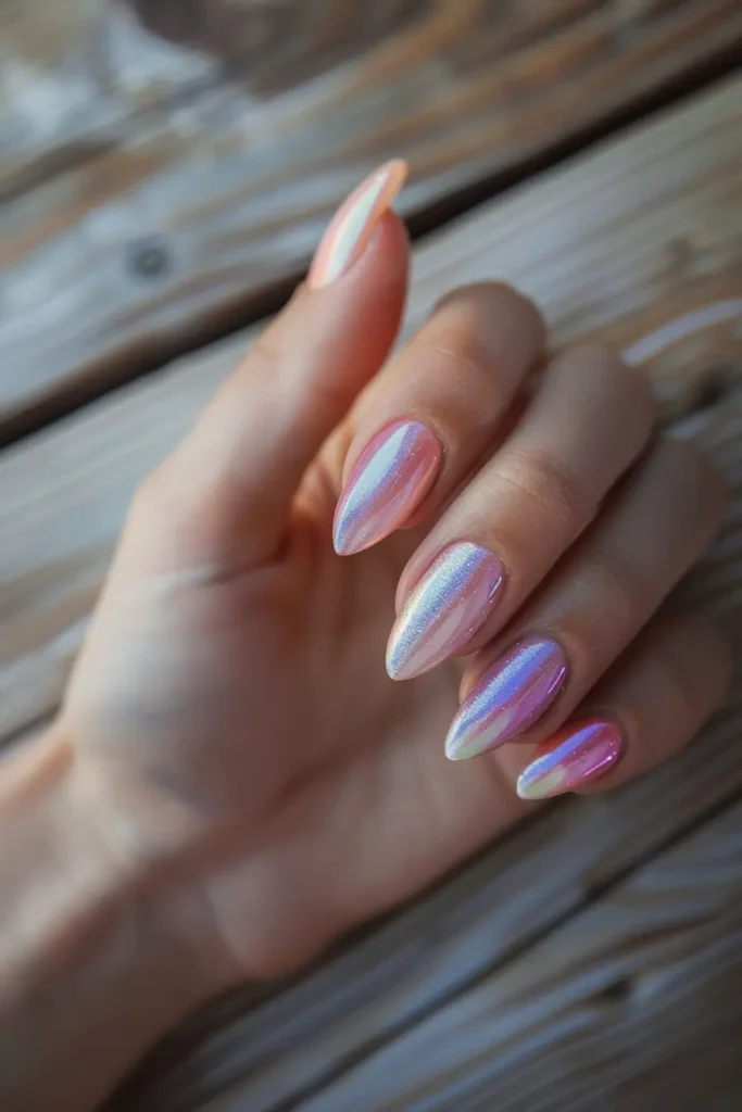 Holographic Hoco Nails Hoco Nail Inspo Idea