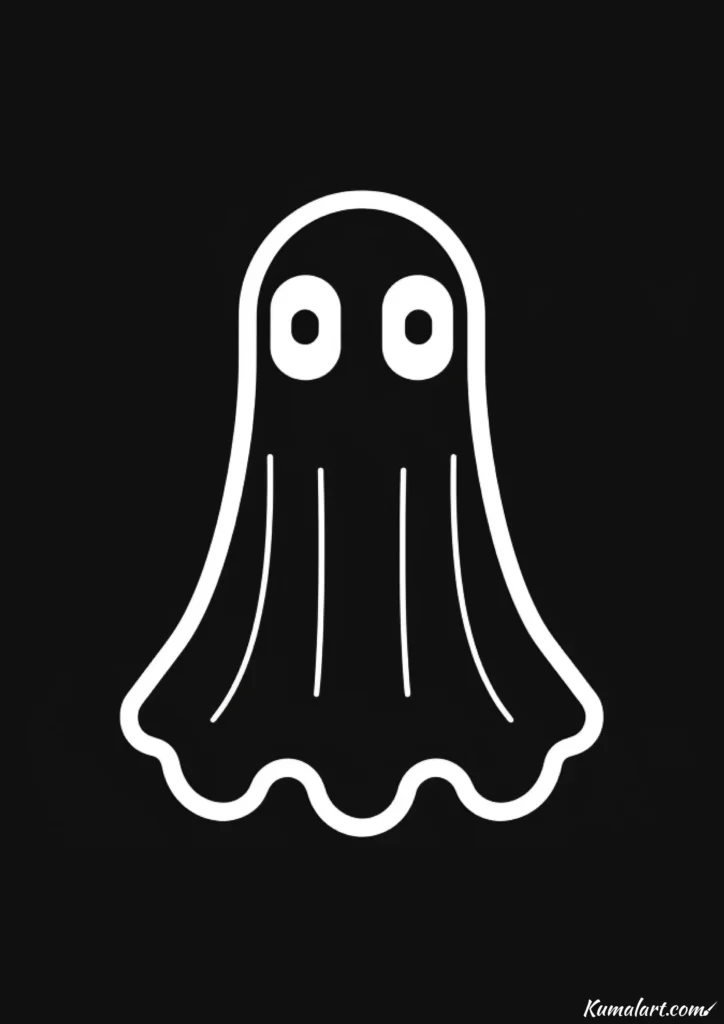 easy cute ghost drawing ideas