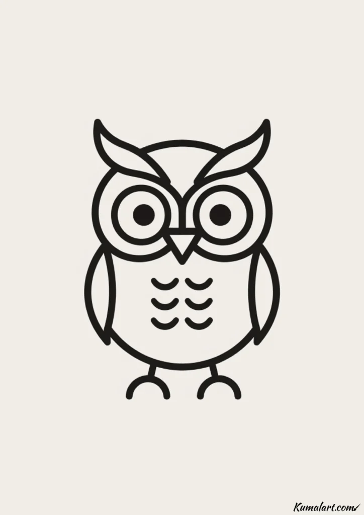 easy cute owl drawing ideas
